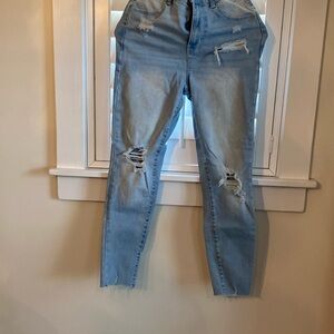 Distressed jeans